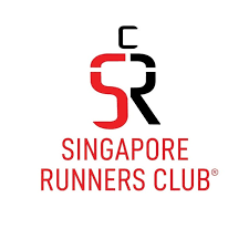 Singapore Runners Club logo with bold red and black lettering on a white background